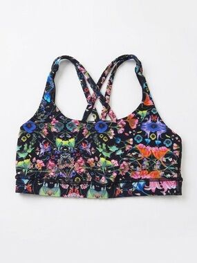 Lululemon Energy Bra in Flowerscope Black Multi